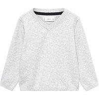 Mango Younger Boys Knitted Jumper - Grey