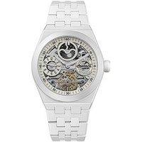 Ingersoll 1892 The Broadway Automatic Mens Watch With White Dial And White Ceramic Bracelet - I15103