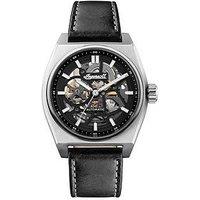 Ingersoll 1892 The Vert Automatic Mens Watch With Black Dial And Black Leather Strap - I14301