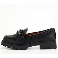 River Island Chunky Snaffle Loafer - Black