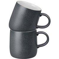Denby Impression Set Of 2 Small Mugs - Charcoal