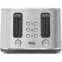 Morphy Richards Motive Brushed Steel 4-Slice Toaster - 242800