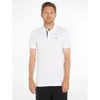 Tommy Jeans Cotton Slim Fit Polo T-Shirt - White