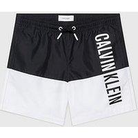 Calvin Klein Boys Colour Block Swim Shorts - Black