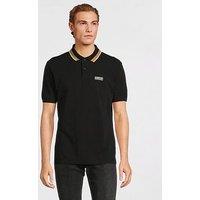 Barbour International Exclusive - Contrast Tipping Tailored Polo Shirt - Black