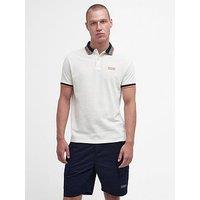 Barbour International Francis Tipped Tailored Polo Shirt - Cream