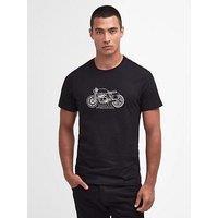 Barbour International Short Sleeve Motor Graphic T-Shirt - Black