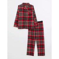 River Island Boys Check Pyjama Set - Red