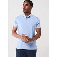 Barbour Tartan Pique Regular Fit Polo Shirt - Blue