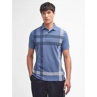 Barbour Blaine Large Check Tailored Fit Polo Shirt - Blue