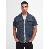 Barbour International Short Sleeve Chest Pocket Shirt - Navy