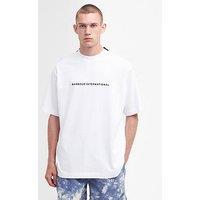 Barbour International Chest Logo Oversized T-Shirt - White