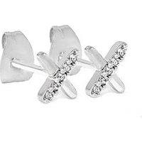 Say It With Silver Kiss Earrings