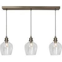 Very Home Bubble Glass 3 Light Diner Bar
