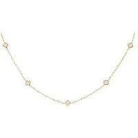 Say It With Dainty Luck Necklace - Gold & Pearl