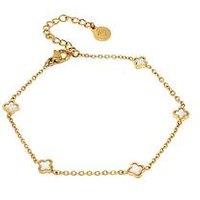 Say It With Dainty Luck Bracelet - Gold & Pearl