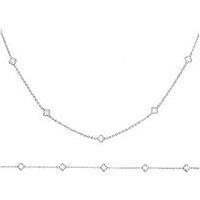 Say It With Luck Dainty Set Necklace And Bracelet - Silver & Pearl