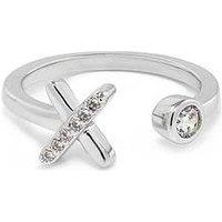 Say It With Kiss Ring - Silver