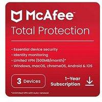 Mcafee Total Protection - 3-Devices - 1 Year Subscription (Digital Download)