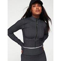 Calvin Klein Sport Seamless Zip Jacket - Black