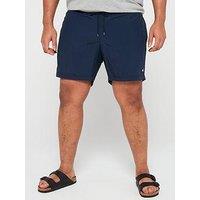 Tommy Hilfiger Big & Tall Crinkle Nylon Swimshort - Navy