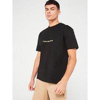 Calvin Klein Jeans Square Frequency Logo T-Shirt - Black