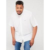 Tommy Hilfiger Big & Tall Flex Poplin Regular Fit Shirt - White