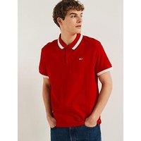 Tommy Jeans Tommy Jeans Regular Fit Solid Tipped Polo Shirt