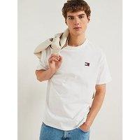 Tommy Jeans Regular Fit Badge T-Shirt - White