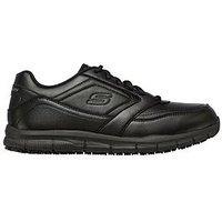 Skechers Nampa Lace Up Work Trainers - Black