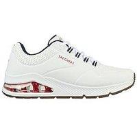 Skechers Uno 2 Lace Up Air Cooled Trainers - White