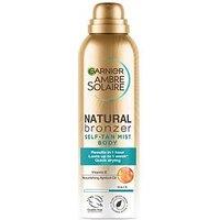 Garnier Ambre Solaire Natural Bronzer Quick Drying Body Self Tan Mist, Dark