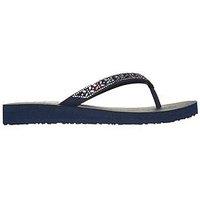 Skechers Meditation Butterfly Gem Thong Sandal - Navy