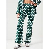 V By Very Crepe Ed Geo Trouser Co-Ord - Print