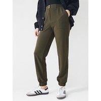 V By Very Scuba Twill Formal Jogger - Khaki