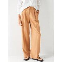 V By Very Relaxed Tailored Trousers - Brown