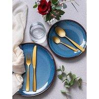 Mason Cash Reactive 12-Piece Dinner Set &Ndash; Blue