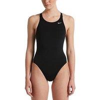 Nike Women'S Hydrastrong Solid Performance Fastback Swimsuit - Black