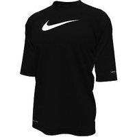 Nike Solid Boy'S Hydro Short Sleeve Hydroguard - Black
