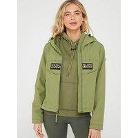 Napapijri Women'S Summer Rainforest Zip Through Jacket - Green