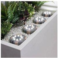 Streetwize Solar Stone Effect Deck Light (Pack Of 4)
