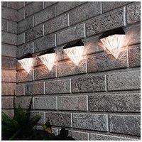 Streetwize Solar Diamond Fence Lights (Pack Of 4)