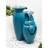 Streetwize Solar Water Feature - Azure Grecian Pots