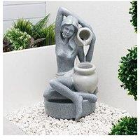 Streetwize Solar Water Feature - Bathing Lady