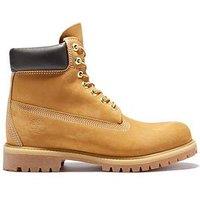 Timberland Premium 6 Inch Waterproof Lace Up Boots - Light Brown