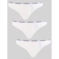 Calvin Klein Modern 3 Pack Thong - White