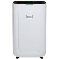 Black & Decker Bxeh60014Gb 20L Smart Dehumidifier, 4 Modes, Quiet, 6.5L Water Tank, 24 Hour Timer, White