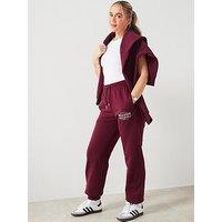 Everyday X Hattie Bourn Embroidery Fashion Joggers Co-Ord - Maroon