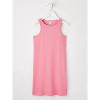 V By Very Girls Rib Dress - Pink