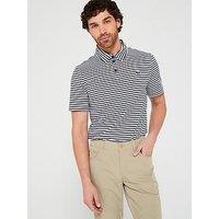 Lacoste Golf Striped Polo Shirt - Blue